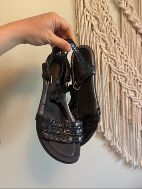 Ecco black sandals